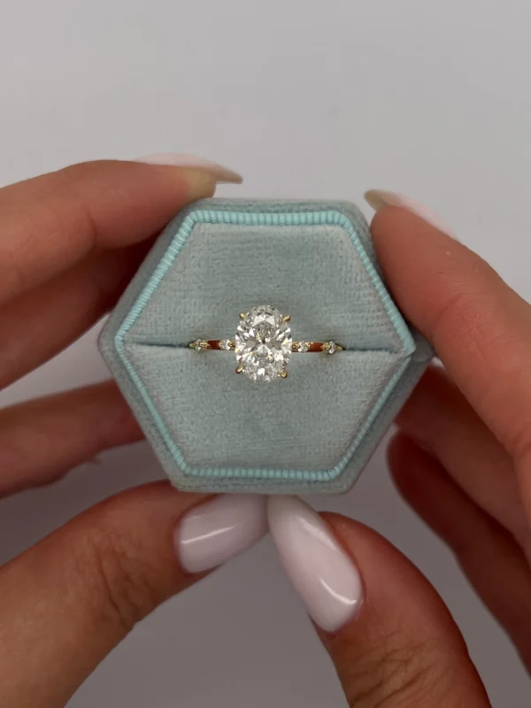 2.50 CT Oval Cut Lab-Grown Diamond Engagement Ring